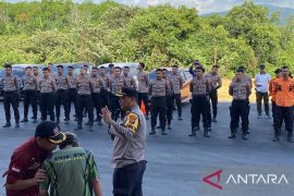 Polres Bangka Barat mantapkan latihan pengendalian massa amankan Porprov Babel