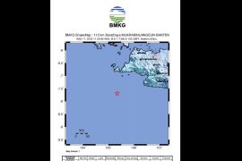 Gempa magnitudo 5,7 di Banten tak berpotensi tsunami