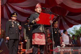 Ketua DPRD Babel bacakan teks proklamasi di Upacara HUT ke-78 RI