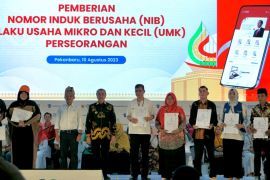 Sinergi PNM bersama Kemeninves, beri 100 NIB untuk UMK Pekanbaru