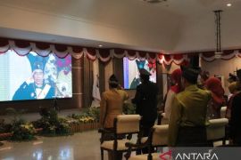 Forkopimda Babel ikuti Upacara HUT RI ke-78 di Istana Negara secara virtual