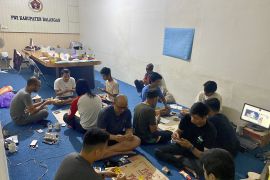 Sekretariat PWI Balangan gelar lomba domino meriahkan HUT ke-78 RI