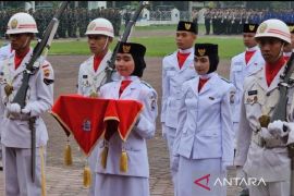 Pembawa Baki Bendera HUT ke-78 RI di Deliserdang bercita-cita jadi polwan