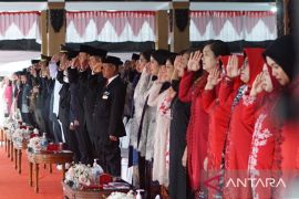 Susilo Bambang Yudhoyono hadiri detik-detik proklamasi di Pendopo Pacitan