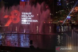 Pertunjukan Video Mapping HUT Ke-78 Kemerdekaan RI