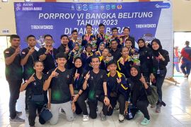 Bangka Tengah sementara unggul perolehan medali Porprov 2023