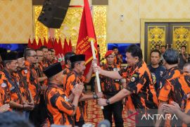 Pemuda Pancasila Meranti dilantik, Bupati Asmar titip sepercik harapan