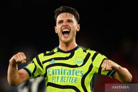 Arsenal bungkam Manchester United 3-1, debut gemilang Declan Rice