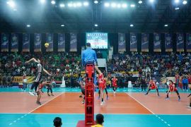 Tim voli putra Kalbar tekuk Bali 3-1 di delapan besar Kapolri Cup