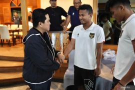 Erick Thohir bangun tradisi baru timnas Indonesia