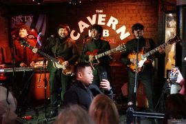 G-Pluck rayakan ultah "Ferry George Harrison Gustian" di Liverpool Beatleweek Festival