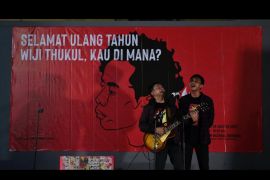 Ratusan aktivis dan penyair rayakan ulang tahun ke-60 Wiji Thukul