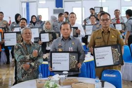 Kanwil Kemenkumham Babel terima 8 penghargaan dari KPPN Pangkalpinang