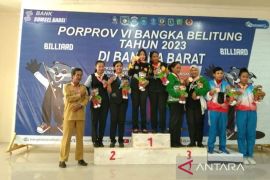Bangka Barat juara umum cabor billiard Porprov VI Babel