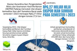 Rp6,27 miliar nilai ekspor ikan Sumbar pada semester I-2023