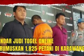 Bandar judi togel OS jerumuskan 1.825 petani Karawang berjudi
