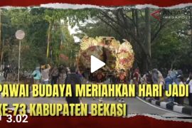 Pawai budaya meriahkan Hari Jadi ke-73 Kabupaten Bekasi