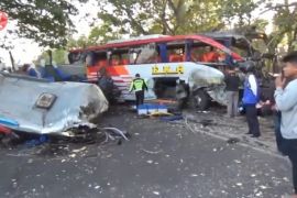 Dua bus bertabrakan di Jalan Raya Madiun-Ngawi, tiga orang tewas