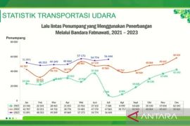 BPS: Penerbangan komersial Bengkulu Januari-Juli 2023 naik 41,8 persen