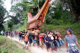 Upacara pemakaman Rambu Solo di Toraja