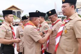 Gubernur Sumut mendapat anugerah gelar Bapak  Pramuka