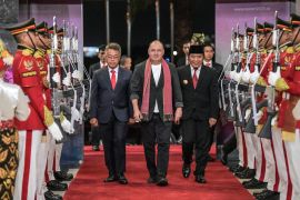 Tamu KTT ASEAN 2023 disambut dengan tarian khas Banten