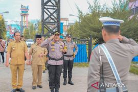 Kapolres Padangsidimpuan pimpin apel gelar pasukan operasi zebra tahun 2023