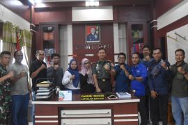 Dandim 1003 HSS dan pewarta sinergi publikasi pembinaan teritorial