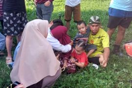 Kebakaran di Tanjung Palas saat pertandingan bola di Tepian Kayan