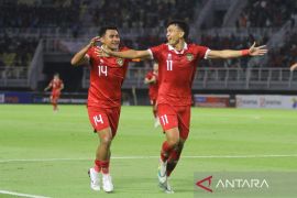 Babak pertama, gol spektakuler Dendy bawa Indonesia ungguli Turkmenistan