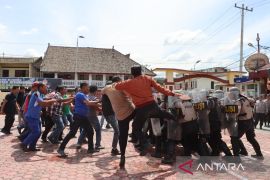 Polres Samosir gelar simulasi Sispamkota hadapi kontijensi Pemilu 2024