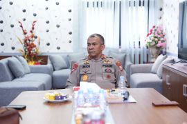 Polda Maluku Utara terima audiensi KPU bahas kesiapan pemilu serentak