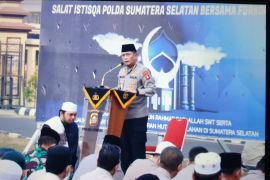 Polda Sumsel gelar shalat minta hujan