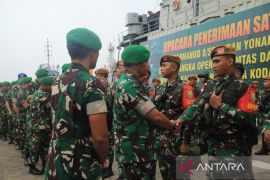 Dua batalyon artileri pertahanan udara jaga perbatasan RI-Malaysia