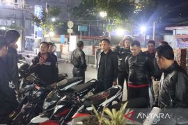Polres Sukabumi Kota sita sementara puluhan kendaraan bermotor berknalpot bising