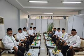 Menhan Prabowo Subianto hingga Erick Thohir dampingi Jokowi hadir di Munas-Konbes NU