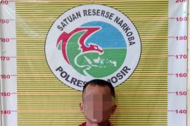 Polres Samosir amankan seorang pekerja batu bata nyambi bandar sabu
