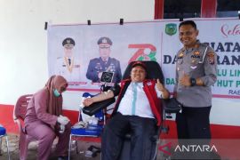 Satlantas Polres Palas baksos donor darah bersama PMI dan Dinkes Palas