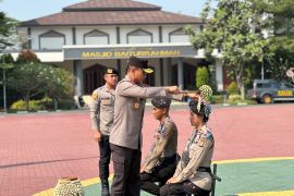 Ditsamapta Polda Banten gelar upacara Pembaretan Bintara remaja