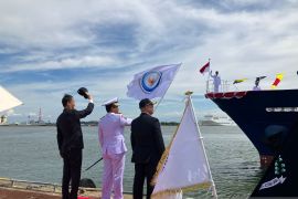 Kapal pengawas Orca 06 hibah dari Jepang bertolak menuju Indonesia