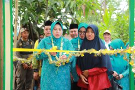 PKK Kalsel serahkan bantuan rehabilitasi rumah tak layak huni bagi warga Desa Sungai Lumbah