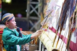 Dalang cilik Mulki Aiman ramaikan "Ma'arif Fair 2023" Sidoarjo