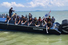 Bea Cukai Kepri melepasliarkan 120 ribu benur lobster