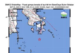 Aktivitas sesar lokal jadi penyebab gempa tektonik 4,6 M di Buton Selatan