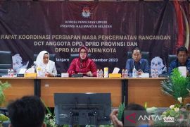 KPU Kalsel intensifkan koordinasi masa pencermatan rancangan DCT