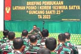 Pangdam Udayana aktifkan Latihan Posko 1 Korem 163 antisipasi bencana alam