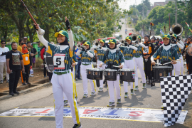 Profil tim drum band Muara Enim,  juara umum Porprov Sumsel 2023