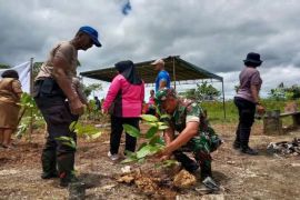 Danramil 1710-02 Mimika tanam pohon wujud peduli lingkungan