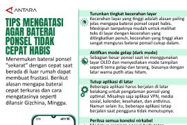 Tips mengatasi agar baterai ponsel tidak cepat habis