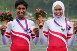 Indonesia rebut perunggu di cabor dayung Asian Games Hangzhou